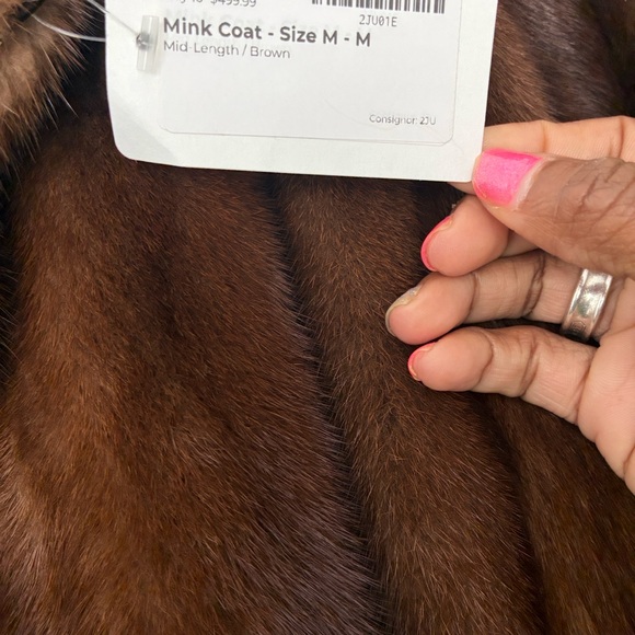 100% Authentic Mink Elegant Brown Fur Coat - Picture 6 of 10